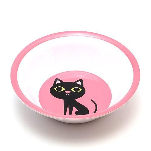 OMM DESIGN MELAMINE BOWL BLACK CAT （OMM デザイン メラミン ボウル ブラック キャット