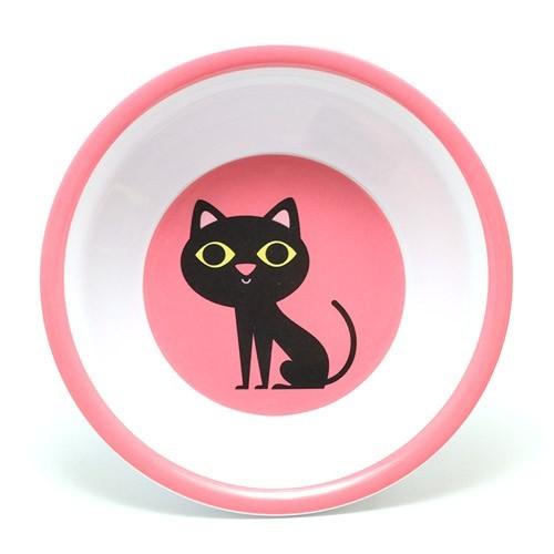 OMM DESIGN MELAMINE BOWL BLACK CAT （OMM デザイン メラミン ボウル ブラック キャット