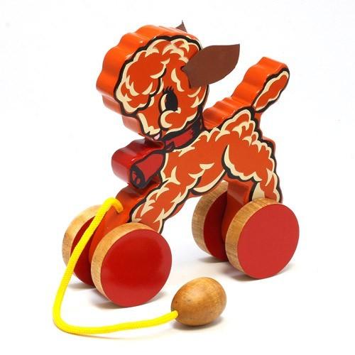 PULL ALONG TOY WOOD LAMB （プル アロング トイ ウッド ラム） KT081インテリアショップFLYERS