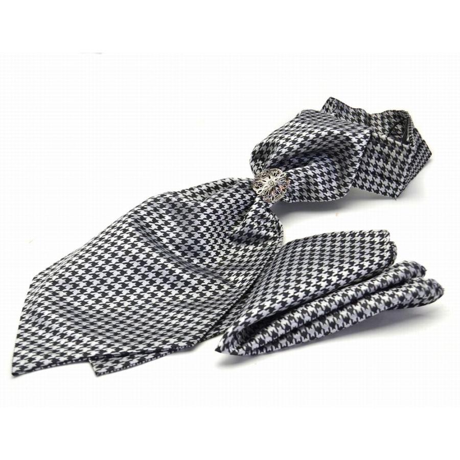 アスコットタイ リング ポケット チーフセット FLYING BLUE asc-14 s