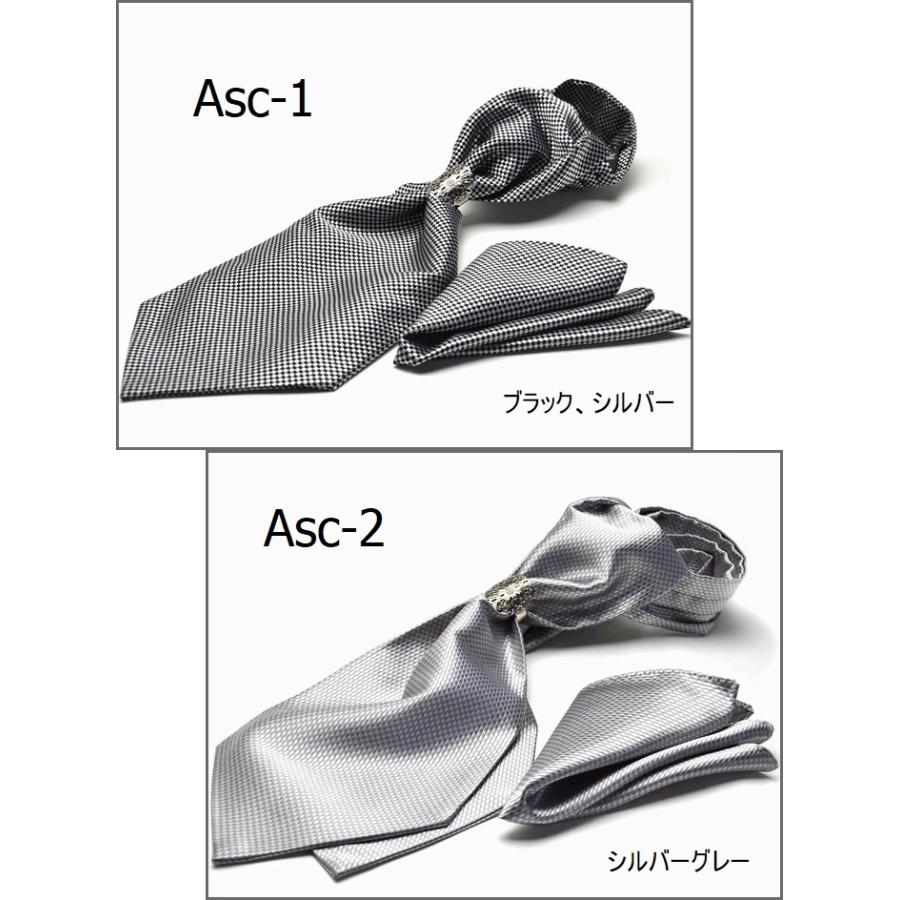 アスコットタイ リング ポケット チーフセット HUGO VALENTINO FLYING