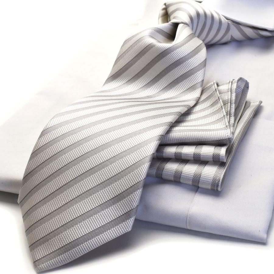 プレゼント礼装ネクタイ チーフ付ネクタイ Michiko London ミチコロンドン グレーフォーマル ストライプ 結婚式 披露宴 パーティ Cpn 176 日本製 Cpn 176 ネクタイの専門店flying Blue 通販 Yahoo ショッピング