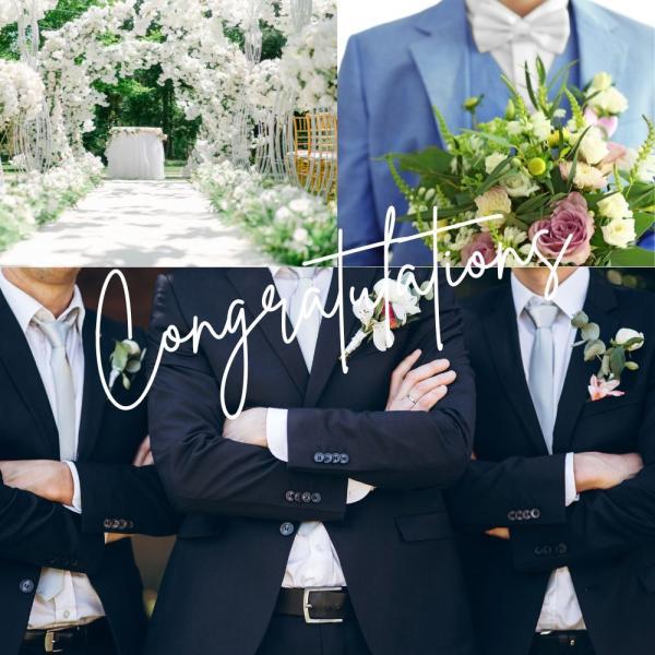 フォーマルネクタイ ポケットチーフ付 シルバー 千鳥柄 ネクタイ 結婚