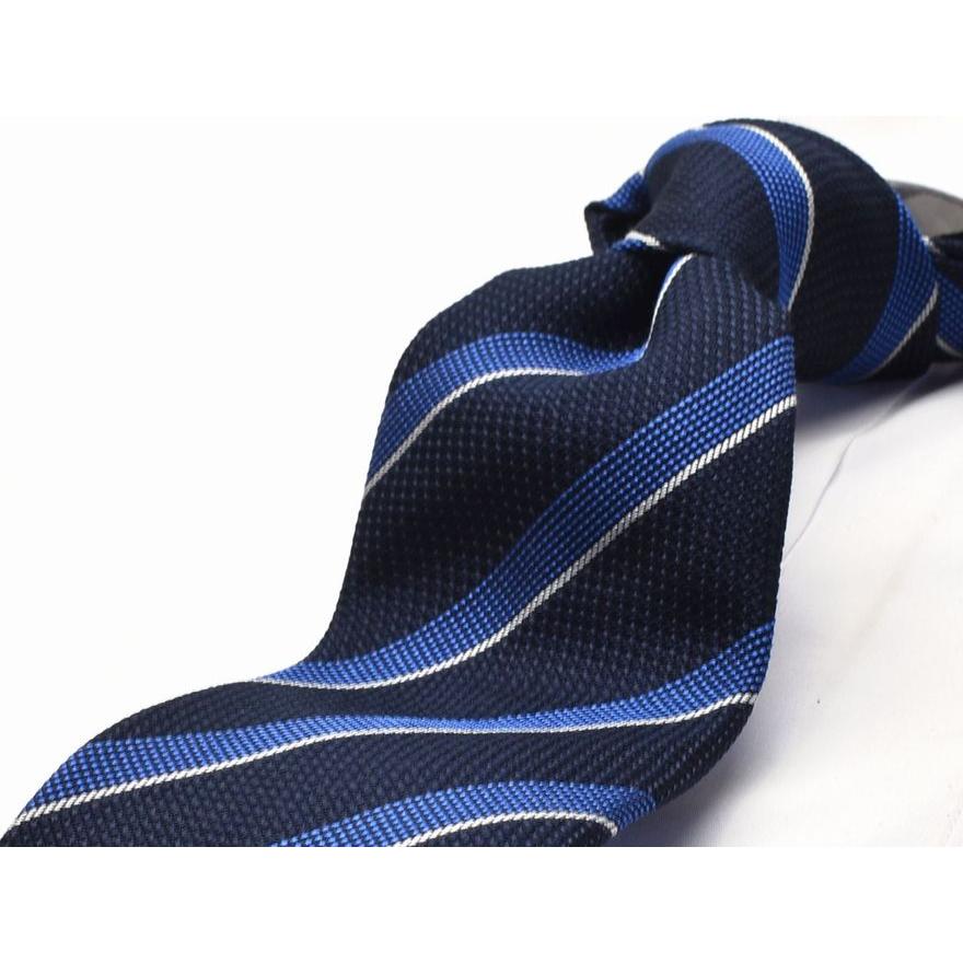イタリア製 ネクタイ フライングブルー ネイビー系 ストライプ flb
