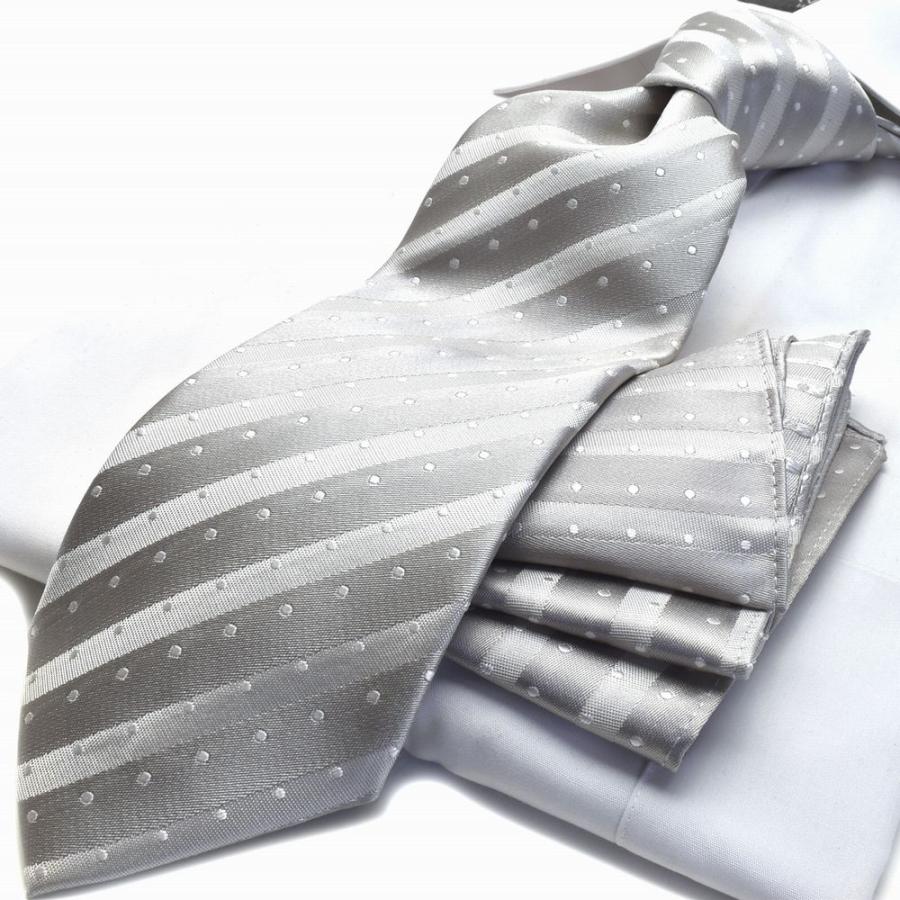 春物入荷 フォーマル グレー/ポケットチーフ＆ネクタイSET/慶事用 礼装 結婚式 ネクタイ シルクク100 ブランド /la-cpn-39/日本製  :la-cpn-39:ネクタイの専門店Flying Blue - 通販 - Yahoo!ショッピング