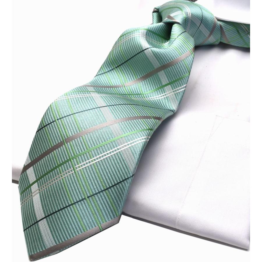 ネクタイ MICHIKO LONDON ミチコロンドン 日本製 エメラルドグリーン