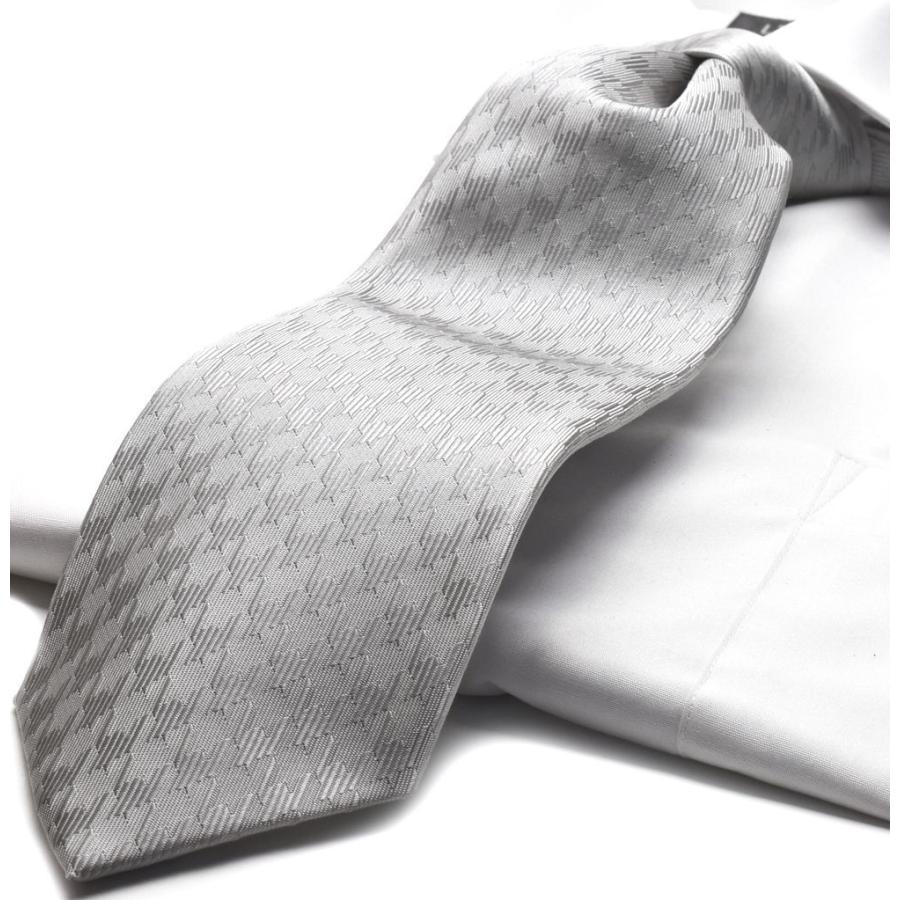 MICHIKO LONDON（ミチコロンドン） ネクタイ 日本製 グレー シルバー