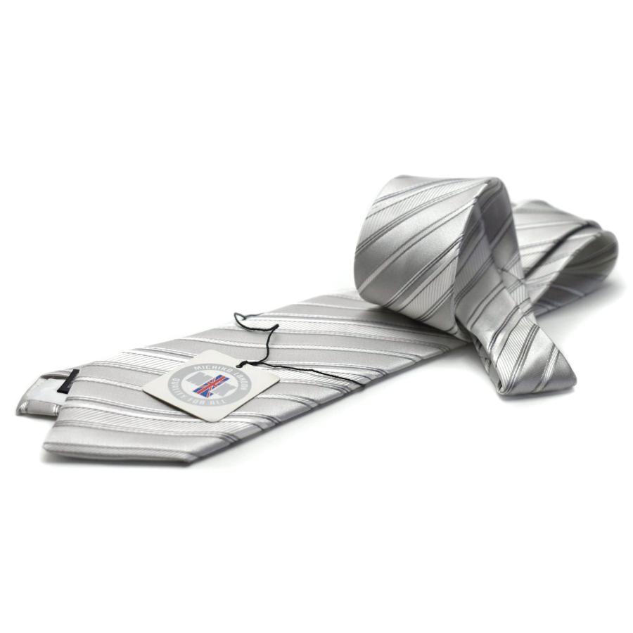 MICHIKO LONDON（ミチコロンドン） ネクタイ 結婚式 シルバーグレー