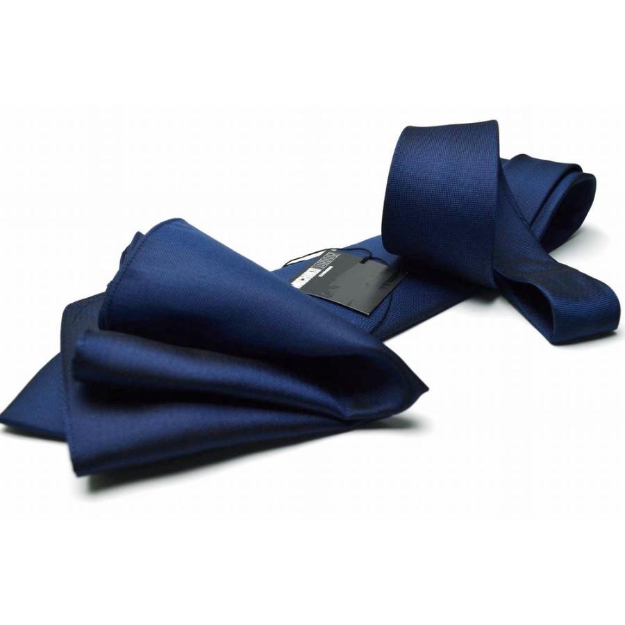 MICHIKO LONDON（ミチコロンドン） ネクタイ ネイビーポケットチーフき