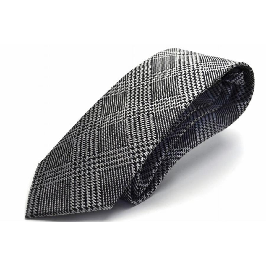 HUGO ネクタイ グレンチェック ブラック VALENTINO ヒューゴバレンチノ