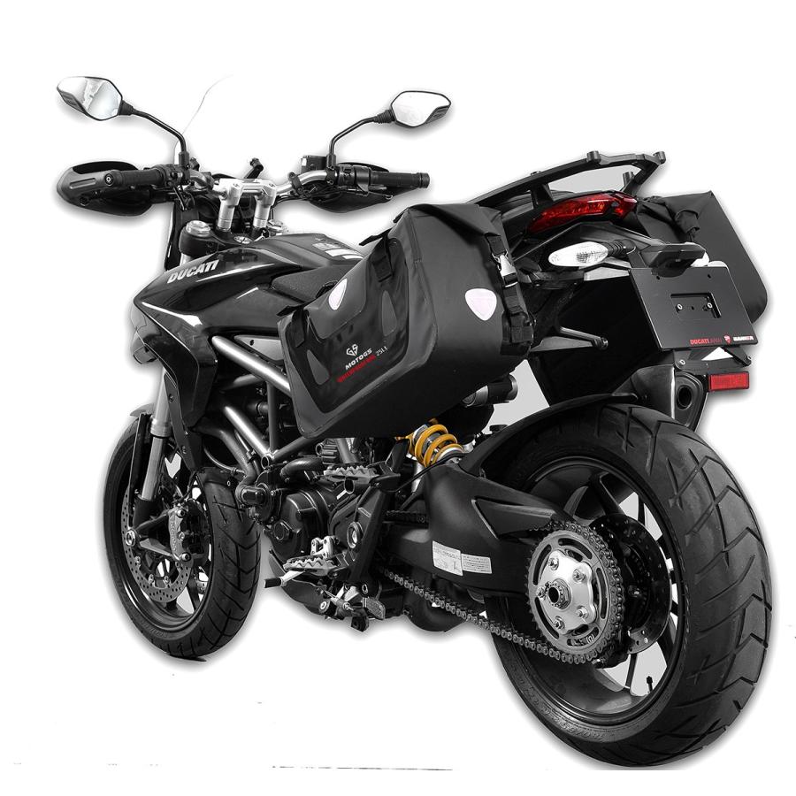 バイク 50L大容量 ツーリングバッグ サイドバッグ 上質 防水防塵リュックサック バッグ 左右セット ブラック　送料無料