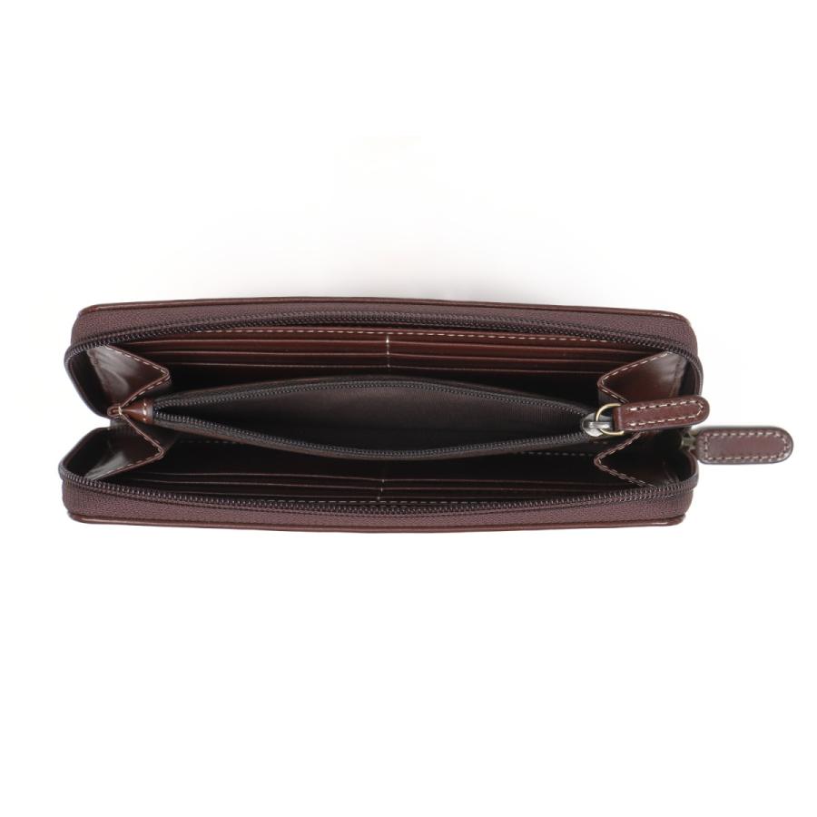 HUNTING WORLD レザー長財布 ベージュ Hunting World HUNTING WORLD ハンティングワールド ラウンド