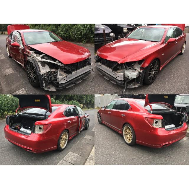 レクサス LS460 LS600h 中期 純正 リアバンパー(色214) 221001 レクサス LS600 UVF46 リアバンパー 色変え 再塗装 ＊個人
