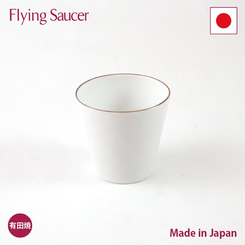 李荘窯　蕎麦猪口　白瓷渕錆　フライングソーサー　オリジナル　有田焼　古伊万里風　湯呑 | 