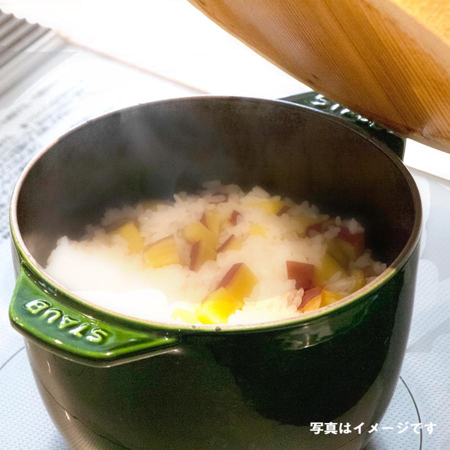 フライングソーサーオリジナル　限定色　ストウブ　staub　ラ・ココットde　GOHAN　M　バジルグリーン　正規輸入品　生涯保証付 | ラ ココット de GOHAN | 04