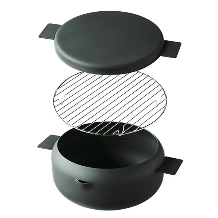 ツレヅレハナコ×オレンジページ ふたつき鉄製揚げ鍋・18センチ