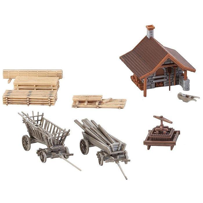 FALLER  (N) Small Baking House with Accessories (小さなパン焼き釜と小物) Nゲージ 鉄道模型 ジオラマ ストラクチャー トミーテック 232359｜flyingsquad｜02