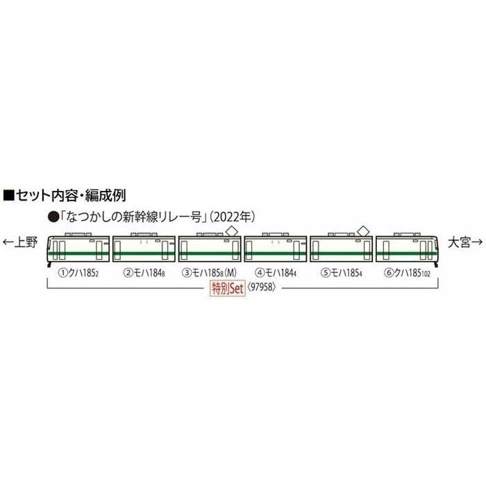 Nゲージ 特別企画品 185-0系 特急電車 なつかしの新幹線リレー号 Nゲージ 特別企画品 185-0系 特急電車 なつかしの新幹線リレー号