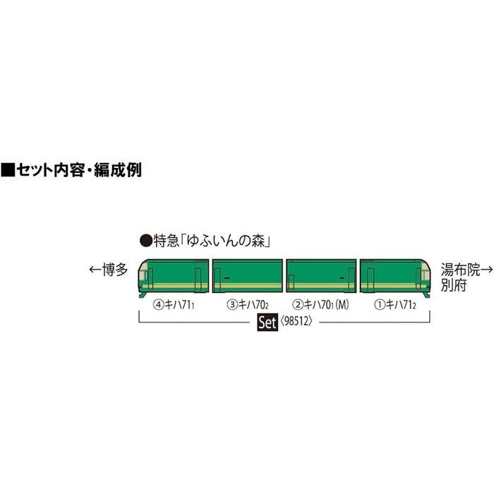 Nゲージ JR キハ70・71形 ディーゼルカー ゆふいんの森1世・更新後