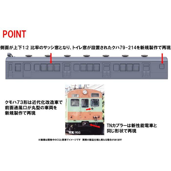 Nゲージ 国鉄 72・73形 通勤電車 可部線 セット 4両 鉄道模型 電車