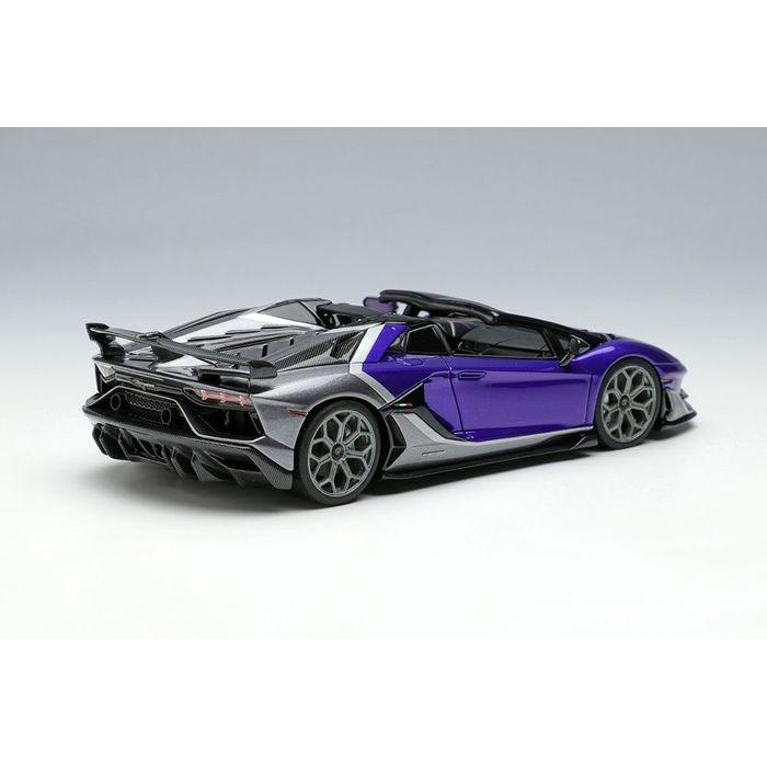 EIDOLON 1/43 Lamborghini Aventador SVJ Roadster 2020 Ad Personam 2 tone paint ヴィオラヘスティア/グリジオリンクス メイクアップ EM669C_1