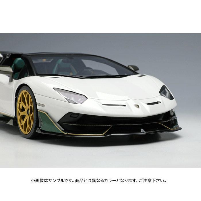 1/18 Lamborghini アヴェンタドール SVJ ロードスター アドペルソナム 2トーン ヴィオラヘスティア/グリジオリンクス メイクアップ EML079C｜flyingsquad｜04