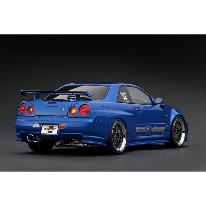 1/18 TRUST GReddy 34RX Blue Metallic 日産 GT-R R34 ブルーメタリック ミニカー IG イグニッションモデル ティーケー・カンパニー IG3226 新製品予約｜flyingsquad｜02