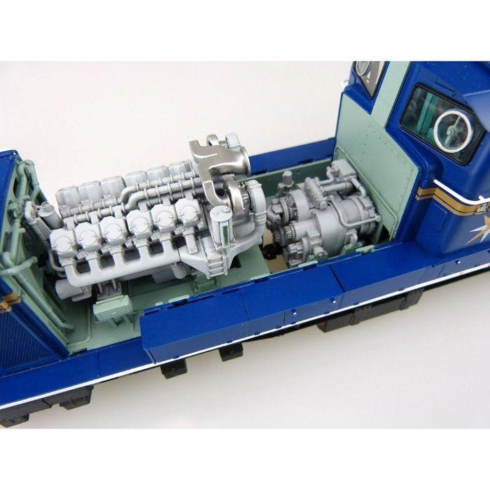 未組立DD51北斗星プラモデル1/45アオシマ☆トレインミュージアムOJNo01 1/45 トレインミュージアムOJ No.1 ディーゼル機関車 DD51 北斗星