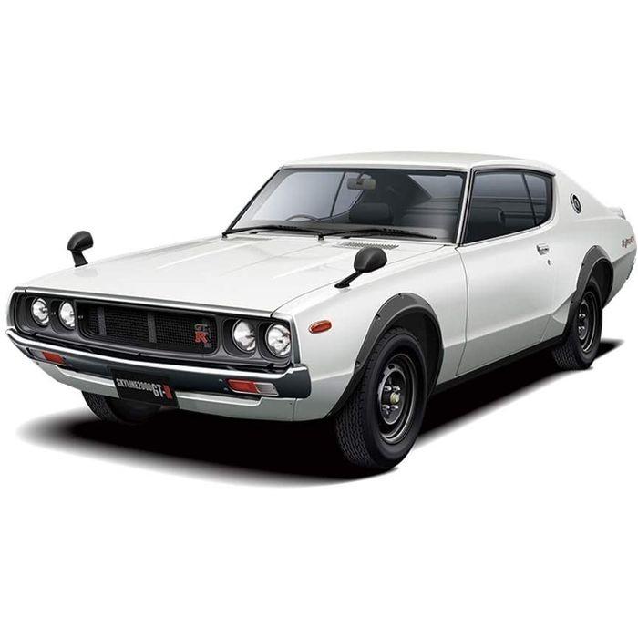 プラモデル 模型 ザ・モデルカー No.15 1/24 ニッサン KPGC110 スカイライン HT2000GT-R '73 日産 NISSAN SKYLINE GT-R アオシマ 5951｜flyingsquad