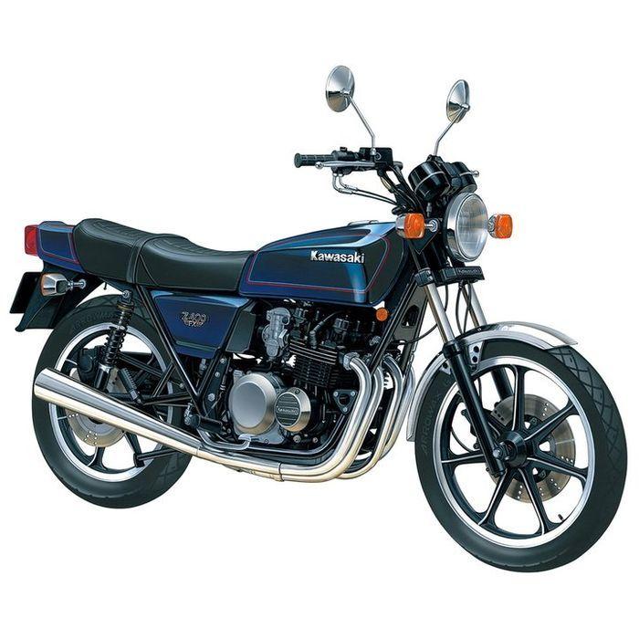 特売 アオシマプラモデル完成品カワサキZ400GP 12 ザ・バイクシリーズ No.17 カワサキ KZ400M Z400GP