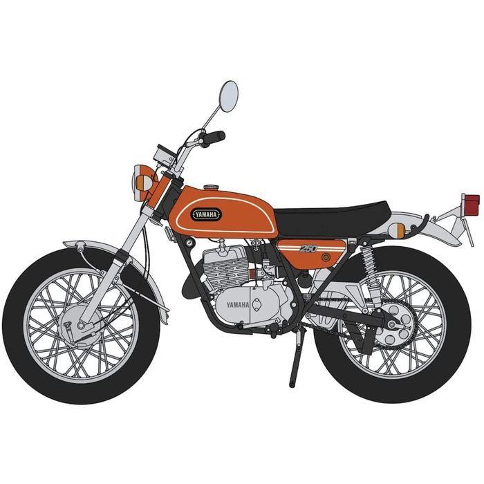 1/10 ヤマハ トレール DT250 マンダリンオレンジ YAMAHA プラモデル 模型 ハセガワ SP529｜flyingsquad