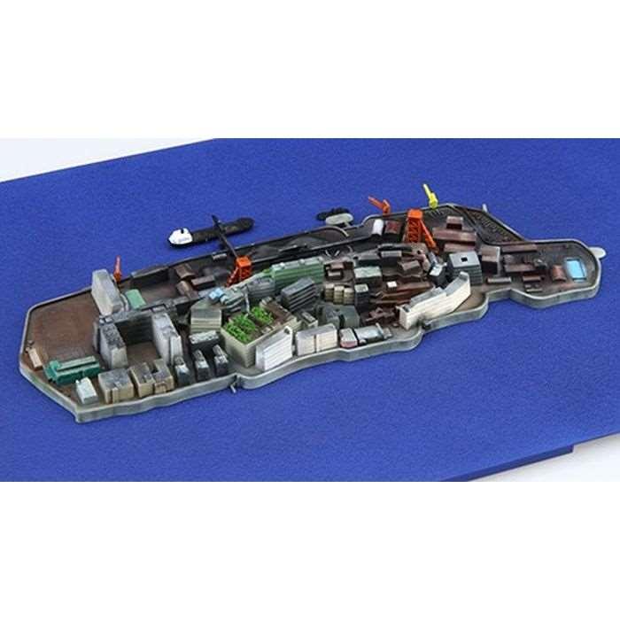 軍艦-99 1/3000 軍艦島(端島) プラモデル 模型 ジオラマ 軍艦 戦艦 軍港 未塗装  フジミ模型 4968728401454｜flyingsquad｜03
