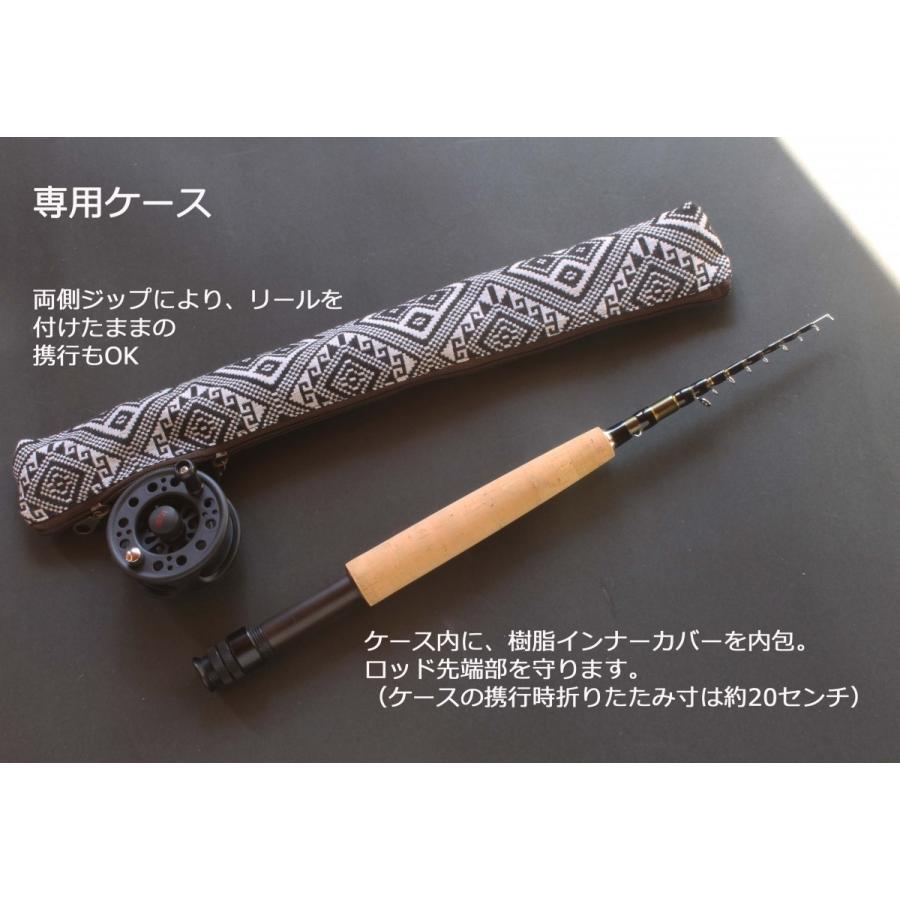 振り出し構造フライロッド「Half in One Tele-Stick」7ft 3in #5 振り出し構造フライロッド「Half in One Tele-Stick」7ft 3in #5