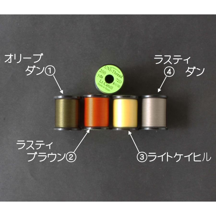 ー品販売 ティムコ TIEMCO フライタイイング UNI ユニスレッド 200ヤード ホワイト UNI 200yds. ユニスレッド ダークブラウン