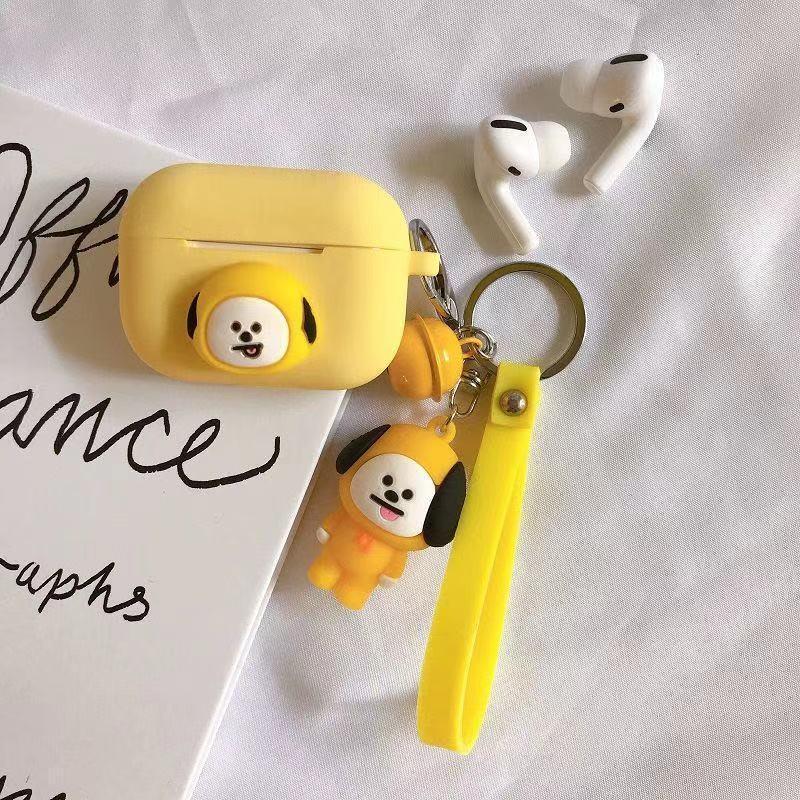 BT21 グッズ  ビーティー21 防弾少年団 韓国 Airpods1/2/3/Pro ケース エアーポッズ エアーポッド カバー シリコン バンタン チャーム付き｜flysell｜19