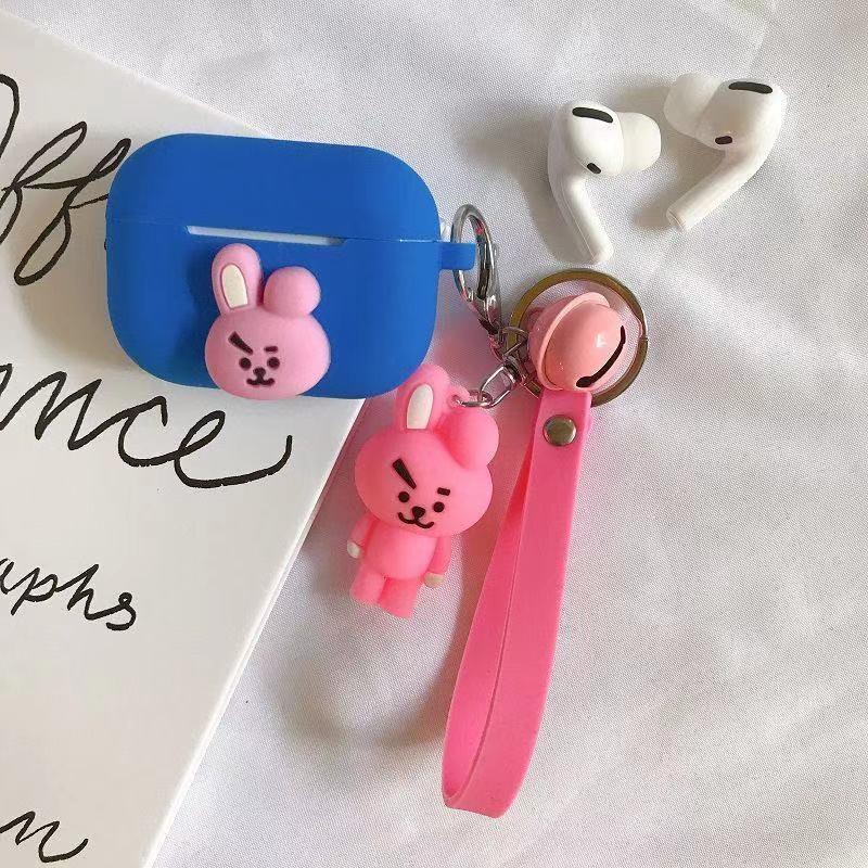 BT21 グッズ  ビーティー21 防弾少年団 韓国 Airpods1/2/3/Pro ケース エアーポッズ エアーポッド カバー シリコン バンタン チャーム付き｜flysell｜20