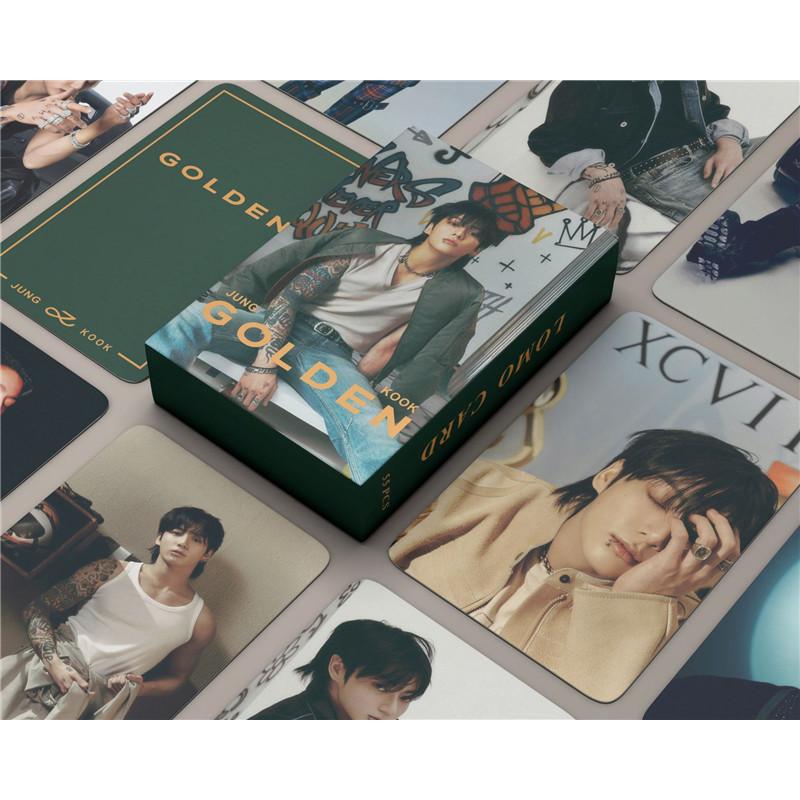 Jung Kookグッズ グク GOLDEN フォト カード 55枚 セット トレカ Jung Kookグッズ グク GOLDEN フォト カード 55枚 セット トレカ