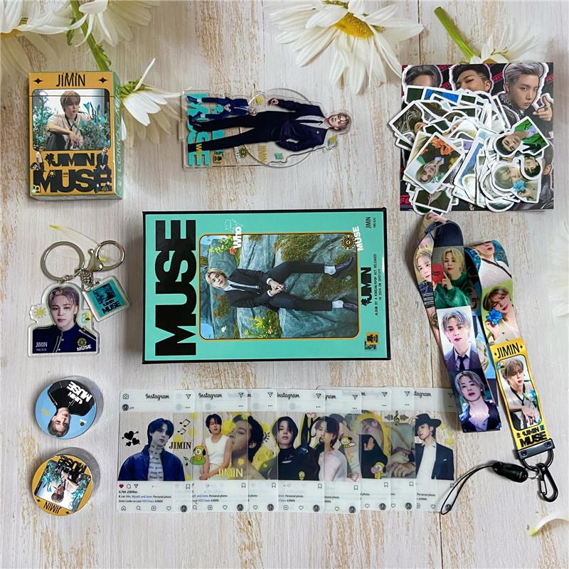 JIMINグッズ ギフトボックス フォトカード MUSE テープ セット JIMINグッズ ギフトボックス フォトカード MUSE テープ セット