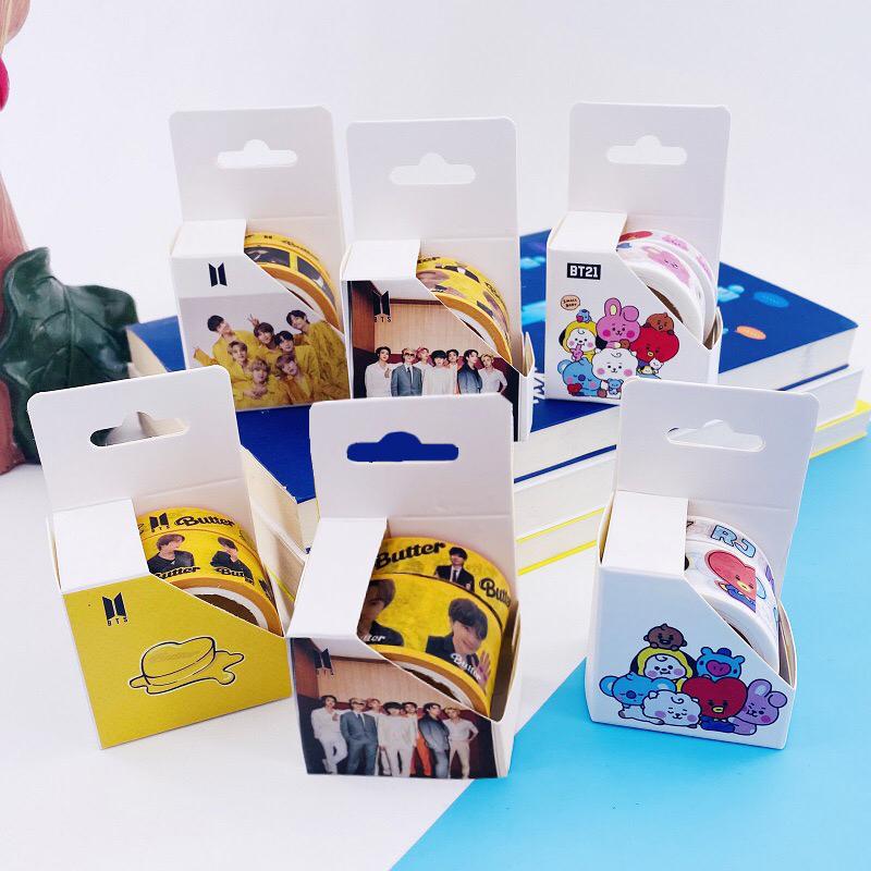 Bt21 防弾少年団 Btsグッズ バンタン Bts Butter 日記 手帳 飾り 手帳テープ 5m おしゃれ 文房具 小物 人気 可愛い 女の子 男の子 小学生 中学生 大人