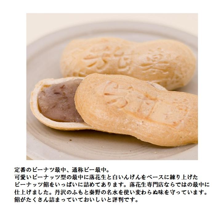 ピー最中 5個入り 神奈川県 秦野市 名産品 落花生 素煎 塩南京 お菓子