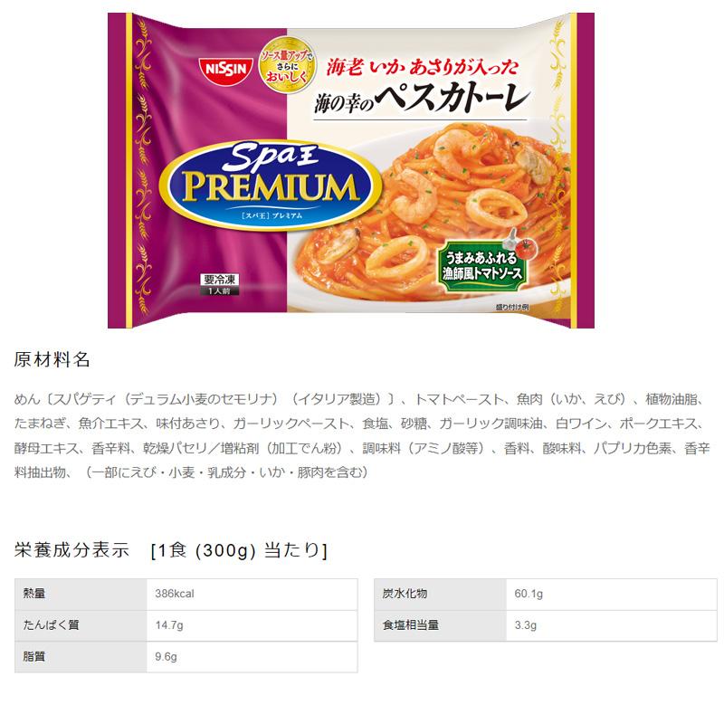 マイチョイス　選べるスパ王シリーズセット　パスタ　日清　NISSHIN　冷凍　保存食　非常食　トマト　ボロネーゼ　カルボナーラ　詰め合わせ　たらこ｜fm-sourire｜04