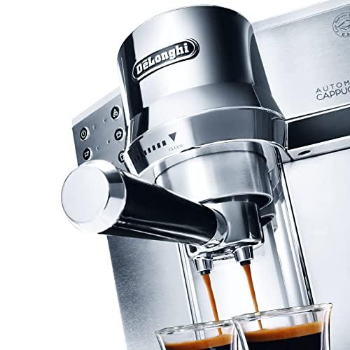 デロンギ(DeLonghi)エスプレッソ・カプチーノメーカー ミルク泡立て自動 EC860M シルバー×ブラック 4カップ以下