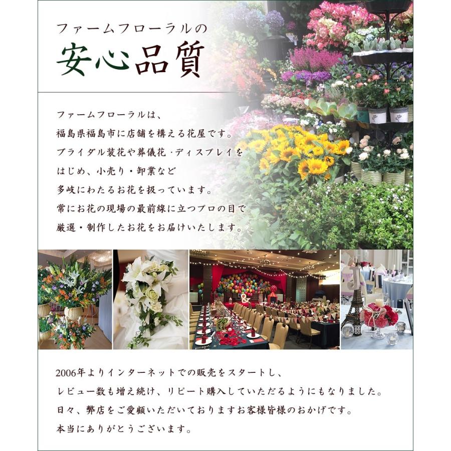 アレンジメント 生花 誕生日 正月 プレゼント 花 ギフト 女性 送料無料 季節の花でおまかせ バラ5本 ギフト 開店結婚記念日 お祝い フラワー お見舞い 退職 送別｜fmfloral｜17