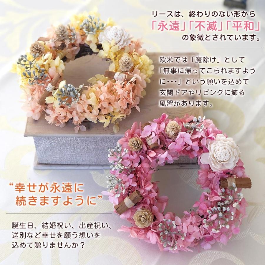 プリザーブドフラワー【リース】 選べる6色 リース フラワーギフト