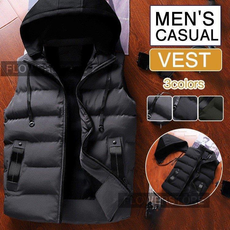 21人気特価 ファッション デザイン アウター ベスト キルティング フード付き 中綿ベスト 中綿ダウン メンズ ダウンベスト 韓国風 ダウンベスト 中綿ベスト メンズ ベスト 人気 19 新作 秋 ジャケット