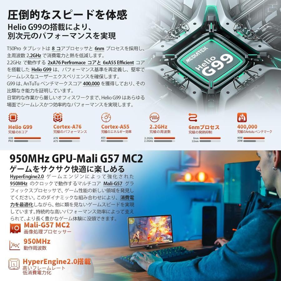 2024新登場 TECLAST T50Pro Android 14 タブレット 20GB RAM+256GB ROM