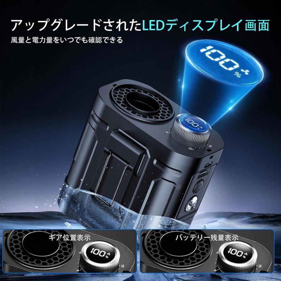 腰掛け扇風機 ベルトファン ハンディ 首掛け/手持ち/腰掛け/卓上