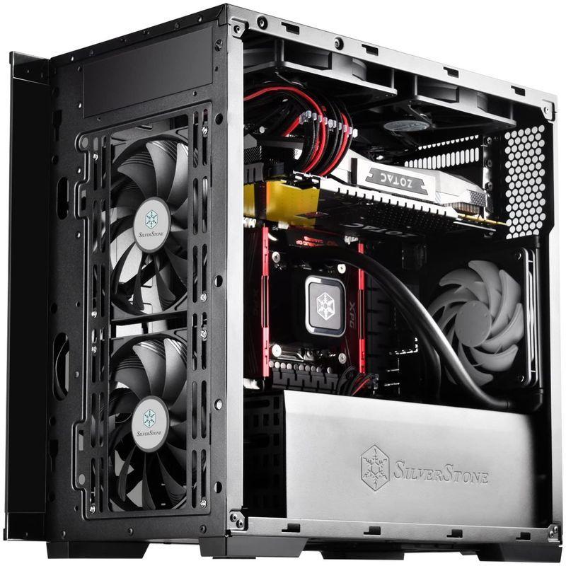 SilverStone Lucidシリーズ 強化ガラス製PCケース SST-LD01 26001 ブラック Lucidシリーズ 強化ガラス製PCケース SST LD01 ブラック