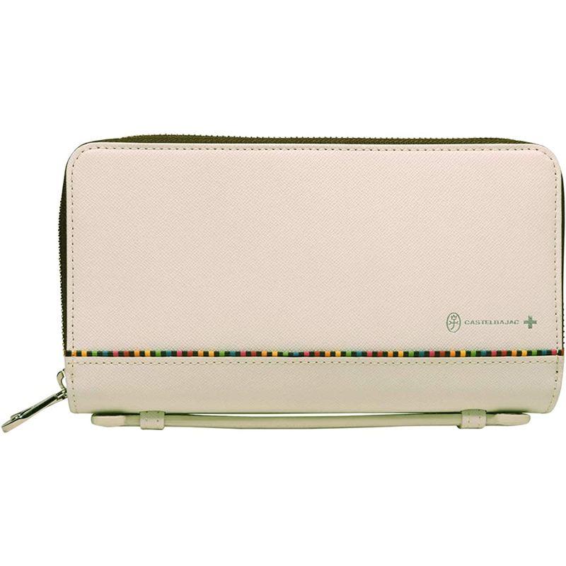 カステルバジャック 長財布 ラウンドファスナー 持ち手付き アーチ メンズ 31 ホワイト 長財布 ラウンドファスナー 持ち手付き アーチ メンズ ホワイト