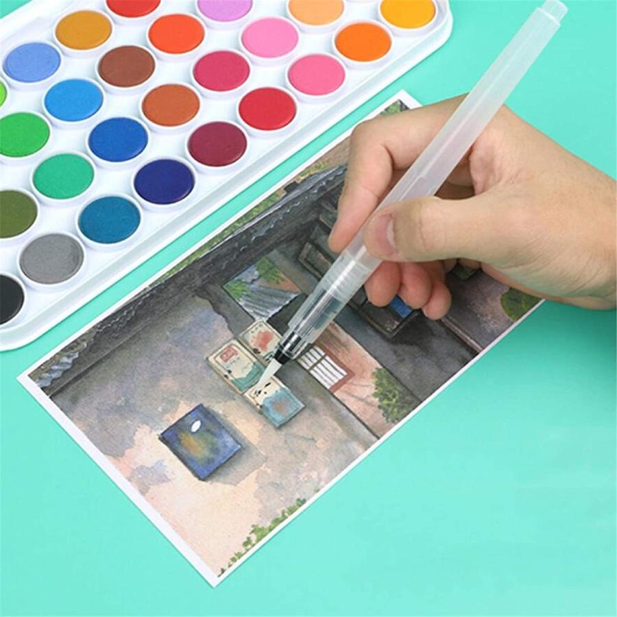 国内即発送】 水彩ペン 6本セット 高品質 高性能 水彩画 水彩色鉛筆用 水筆ペン 描画用 筆